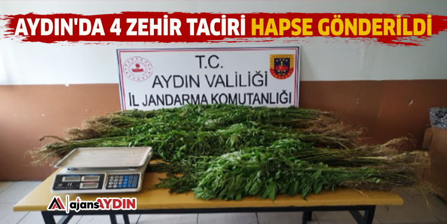 Aydın'da 4 zehir taciri hapse gönderildi