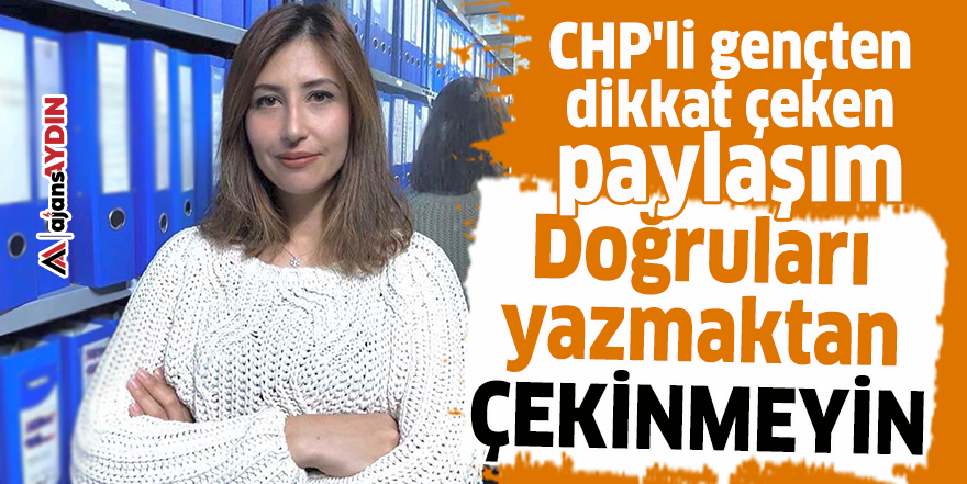 CHP'li gençten dikkat çeken paylaşım