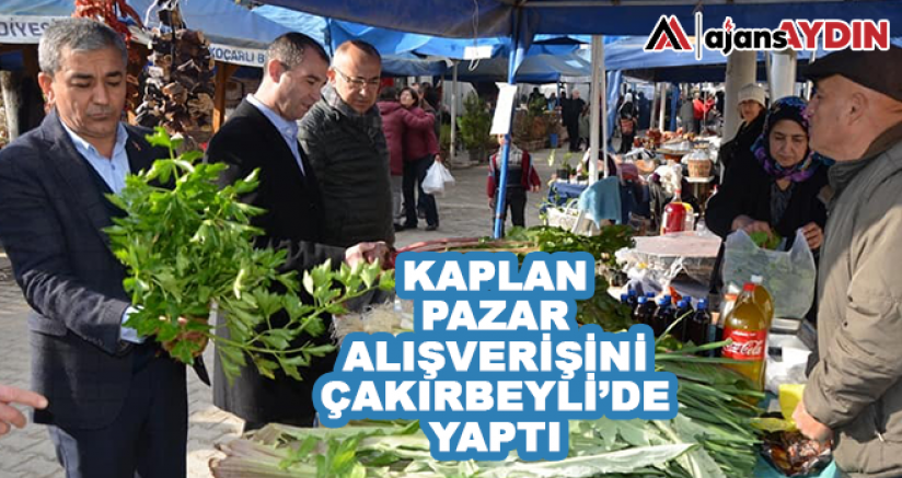 Kaplan Pazar Alışverişini Çakırbeyli'de Yaptı