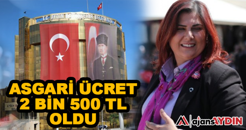 ASGARİ ÜCRET 2 BİN 500 TL OLDU