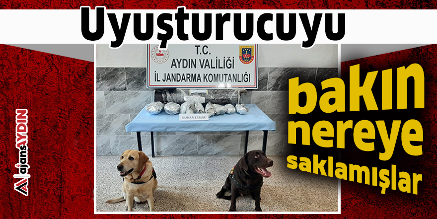 Uyuşturucuyu bakın nereye saklamışlar