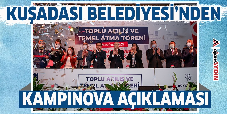 Kuşadası Belediyesi’nden Kampınova açıklamas