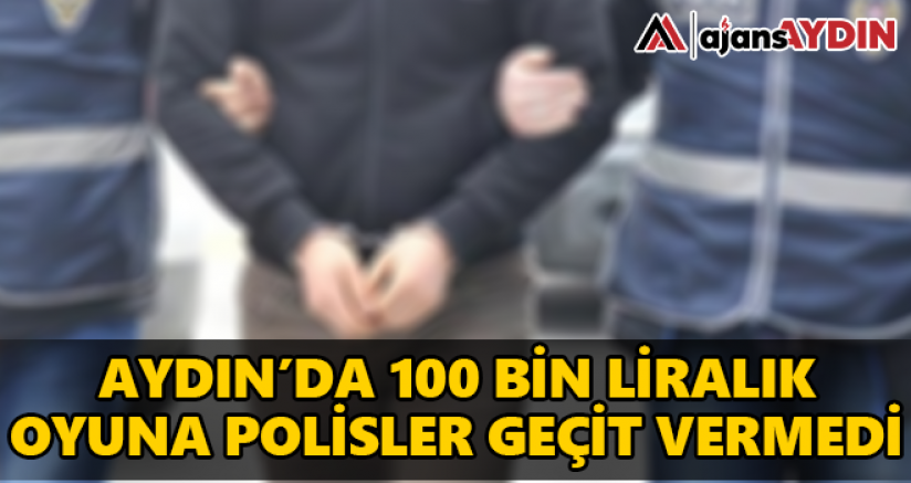 Aydın'da 100 Bin Liralık oyuna Polisler geçit vermedi