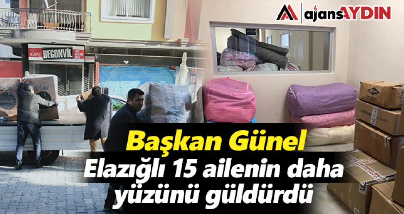 Başkan Günel Elazığlı 15 ailenin daha yüzünü güldürdü