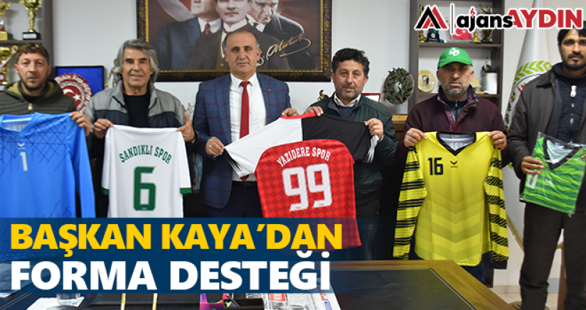 Başkan Kaya'dan spor klüplerine forma desteği