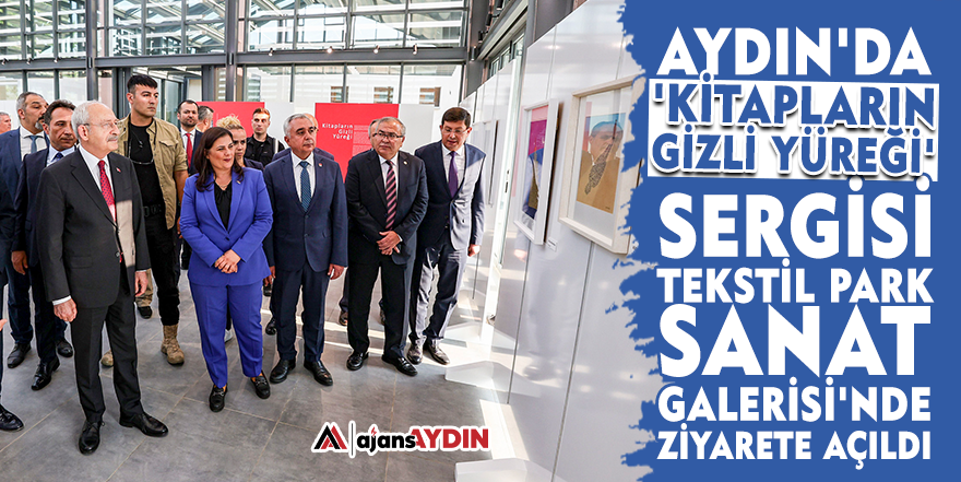 Aydın'da 'Kitapların Gizli Yüreği' sergisi Tekstil Park Sanat Galerisi'nde ziyarete açıldı