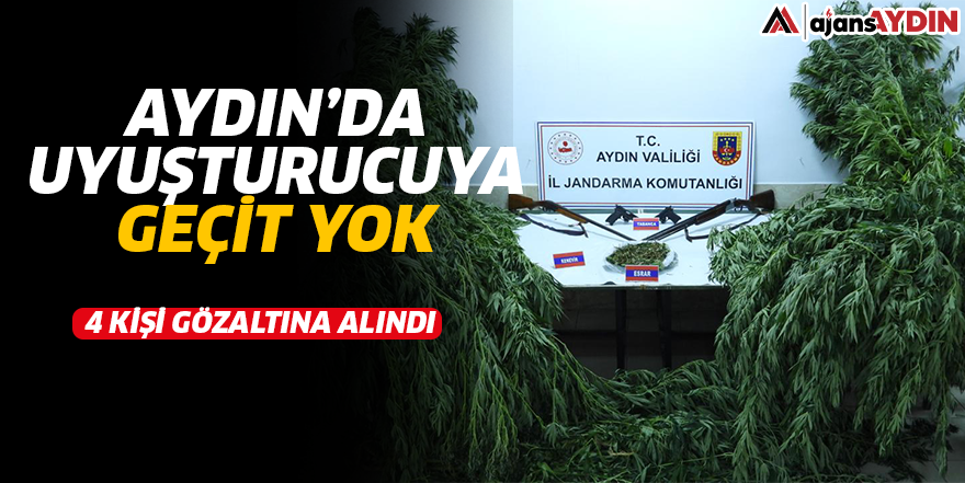 Aydın’da uyuşturucuya geçit yok! 4 kişi gözaltına alındı