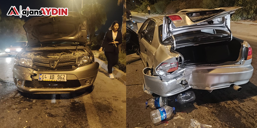 Kuşadası'nda zincirleme kaza 2 yaralı