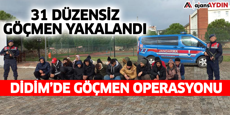 Didim'de göçmen operasyonu