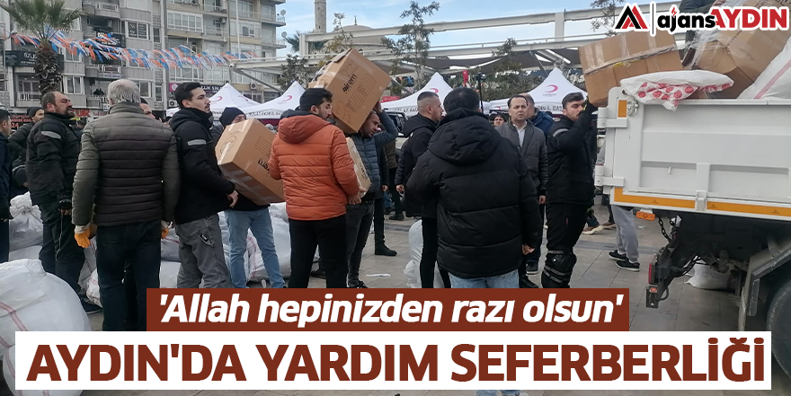 Aydın'da yardım seferberliği