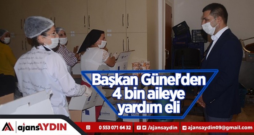 Başkan Günel’den 4 bin aileye yardım eli