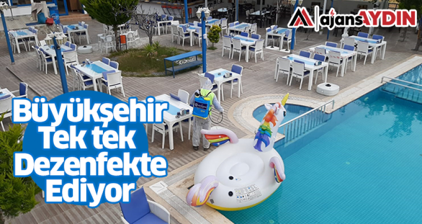 Büyükşehir tek tek dezenfekte ediyor