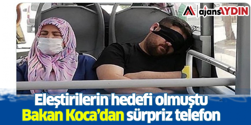 Bakan Koca'dan sürpriz telefon