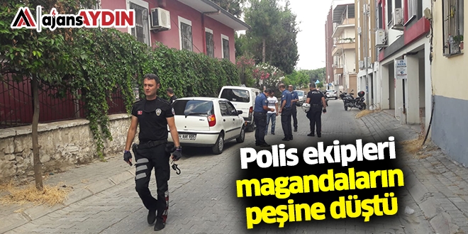 Polis ekipleri magandaların peşine düştü