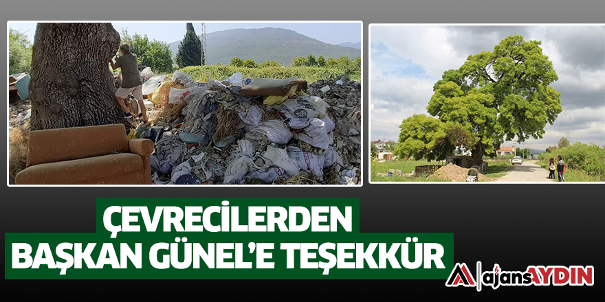 ÇEVRECİLERDEN BAŞKAN ÖMER GÜNEL’E TEŞEKKÜR