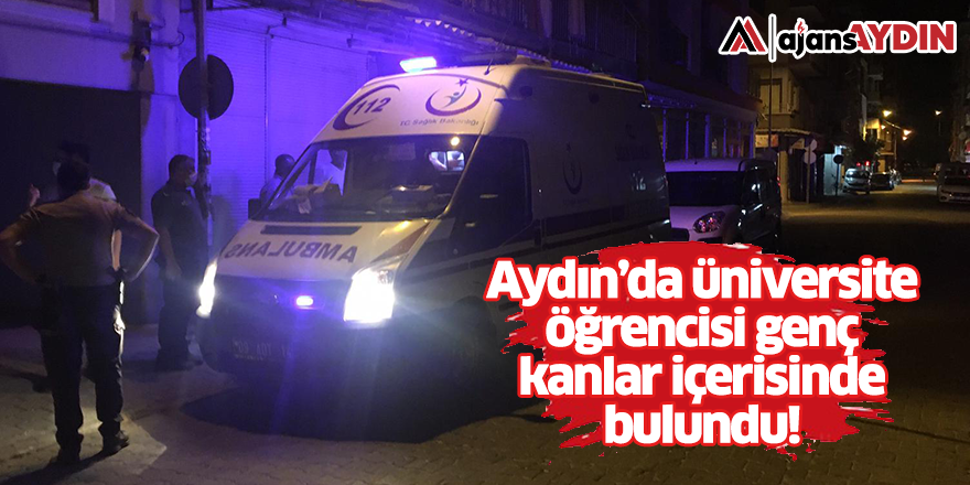 Aydın'da üniversite öğrencisi genç kanlar içerisinde bulundu