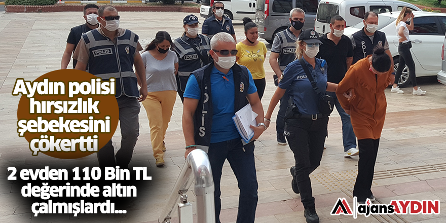 Aydın polisi hırsızlık şebekesini çökertti