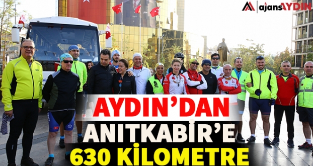 Aydın'dan Anıtkabir'e 630 kilometre