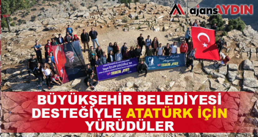 Gençler Büyükşehir Belediyesi Desteğiyle Atatürk İçin Yürüdü