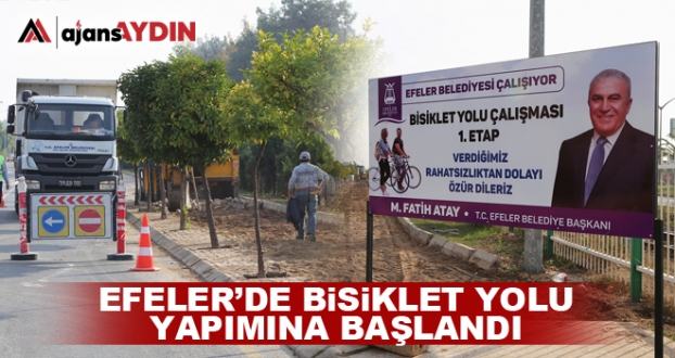 BİSİKLET YOLU YAPIMINA BAŞLANDI