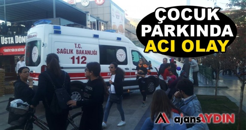 Çocuk parkında acı olay