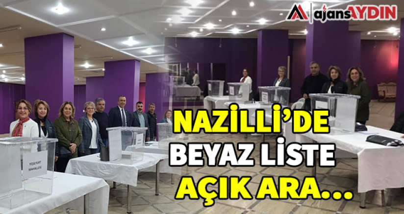 Nazilli'de beyaz liste açık ara