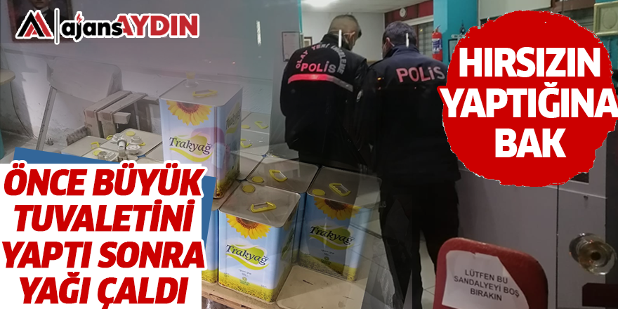 Hırsızın yaptığına bak!