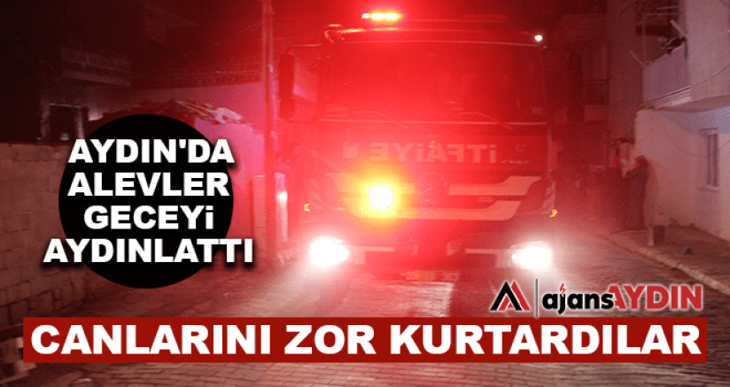 Aydın'da Alevler Geceyi Aydınlattı