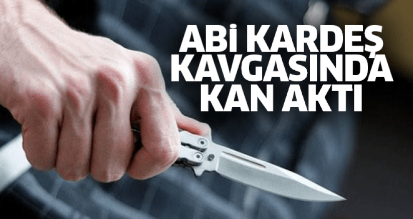 ABİ KARDEŞ KAVGASINDA KAN AKTI