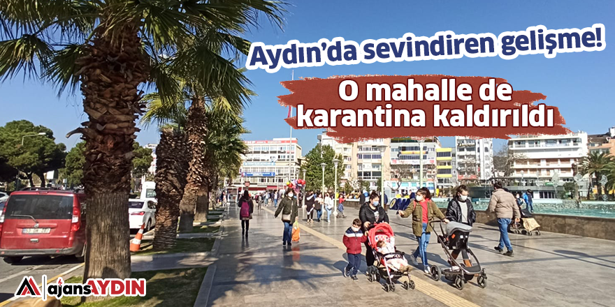 Aydın'da sevindiren gelişme