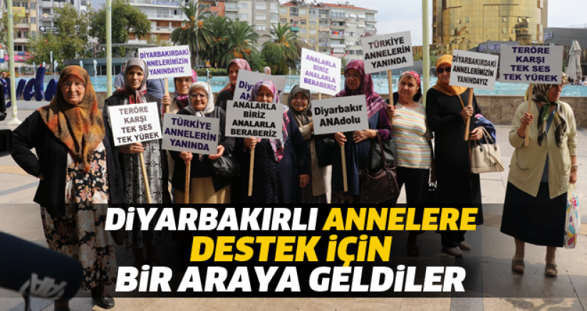 Diyarbakır annelerine destek için bir araya geldiler