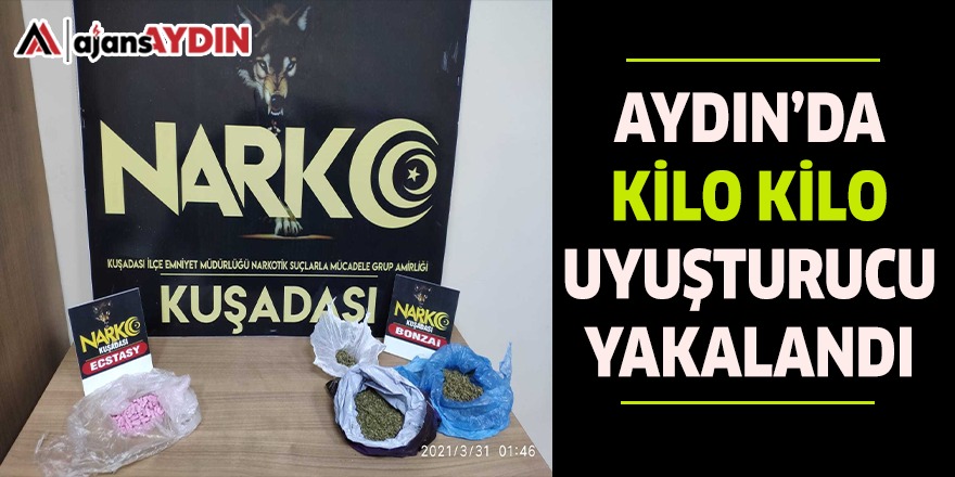 AYDIN'DA KİLO KİLO UYUŞTURUCU YAKALANDI