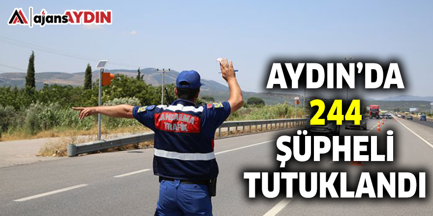 AYDIN'DA 244 ŞÜPHELİ TUTUKLANDI