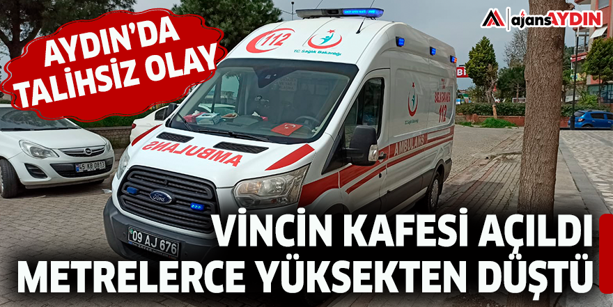 VİNCİN KAFESİ AÇILDI METRELERCE YÜKSEKTEN DÜŞTÜ