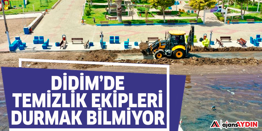 DİDİM'DE TEMİZLİK EKİPLERİ DURMAK BİLMİYOR