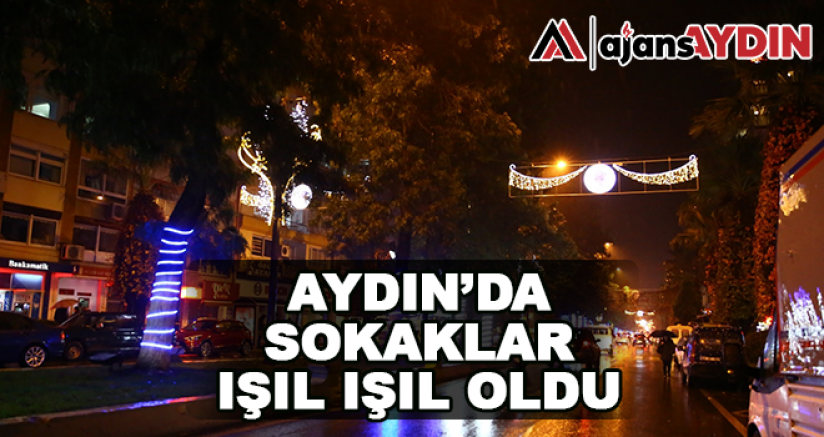 Aydın'da sokaklar ışıl ışıl oldu